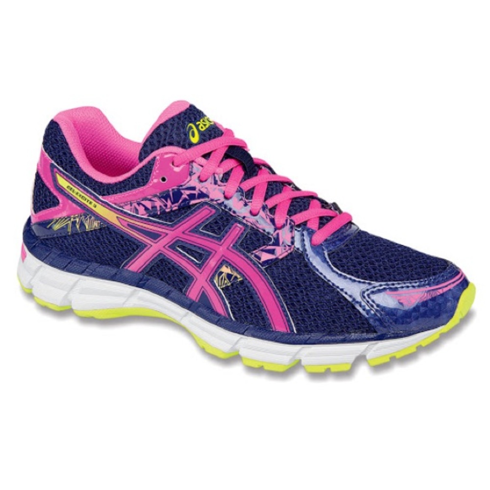 ASICS Pink, Purple, & Yellow Sneakers